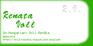 renata voll business card