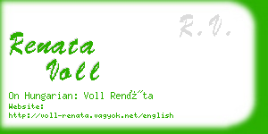 renata voll business card